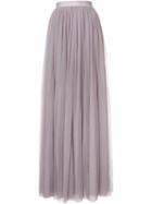 Needle & Thread Gathered Long Skirt, Women's, Size: 4, Pink/purple, Polyester/nylon