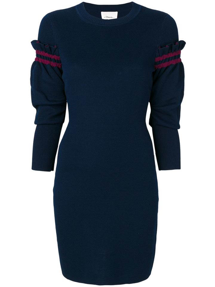 3.1 Phillip Lim Ruffle-sleeve Dress - Blue