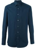 Ermenegildo Zegna Pindot Print Shirt, Men's, Size: Xxl, Blue, Cotton