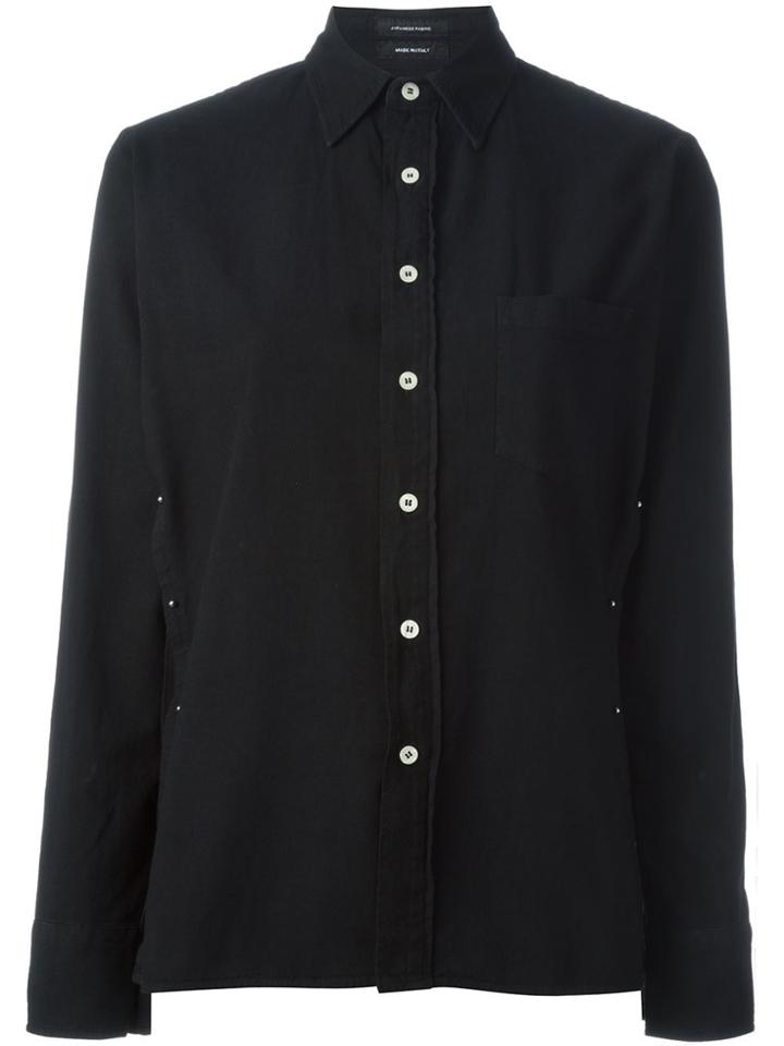 R13 Pin Bar Detail Shirt - Black