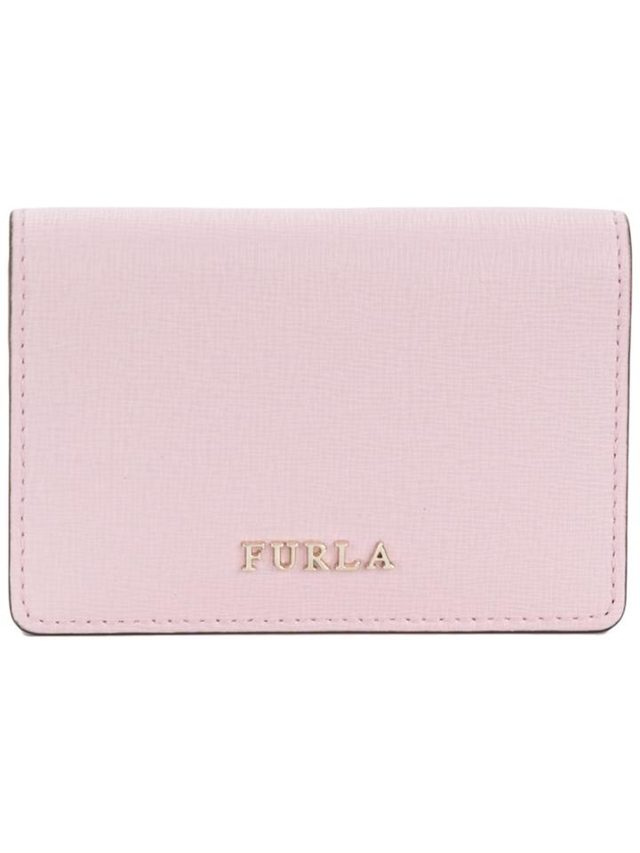 Furla Logo Cardholder Wallet - Pink & Purple