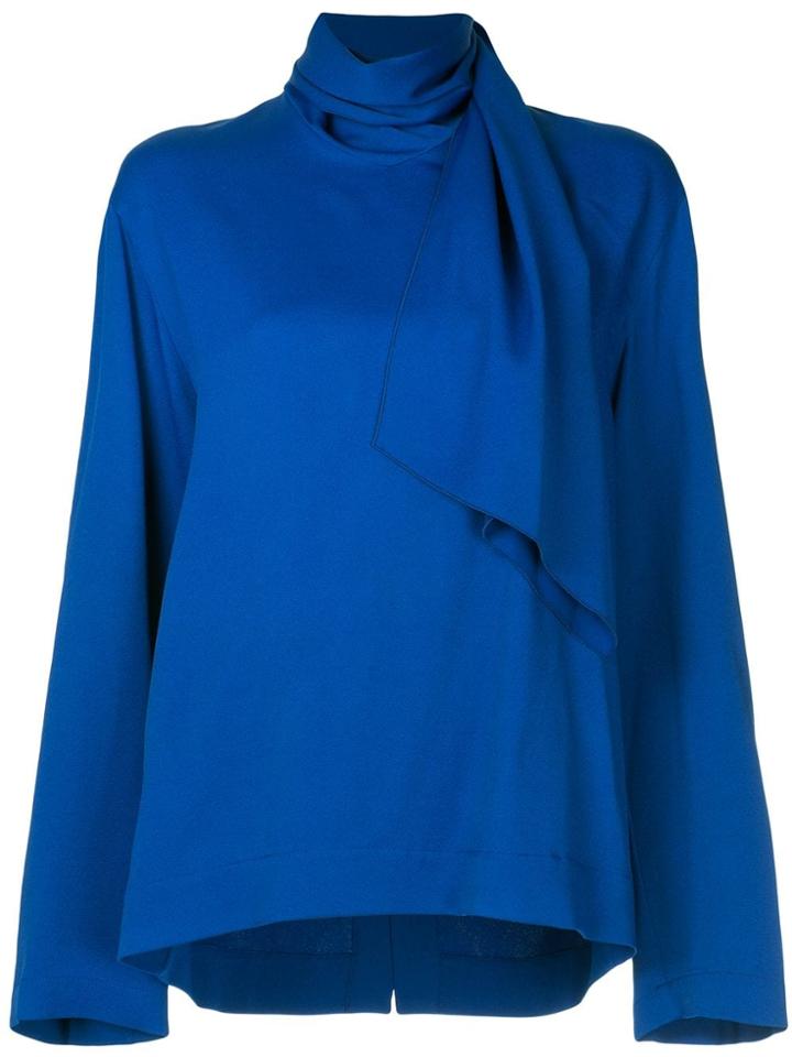 Joseph Scarf Neckline Blouse - Blue