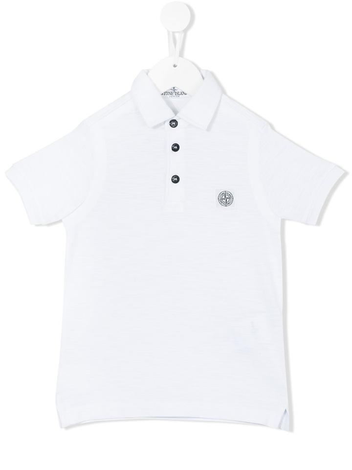 Stone Island Junior - Classic Polo Shirt - Kids - Cotton - 8 Yrs, White
