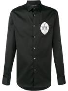 Alexander Mcqueen Skeleton Patch Shirt - Black