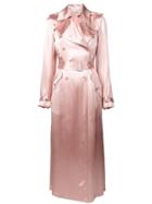 Fleur Du Mal Classic Fitted Trench Coat - Pink