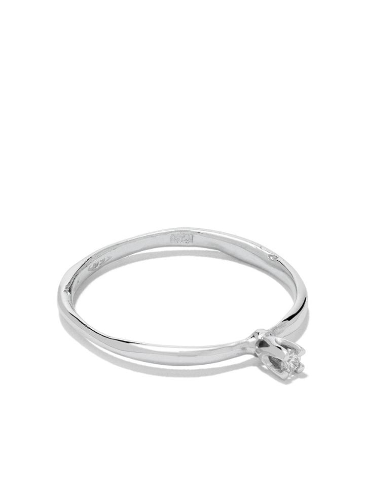 Wouters & Hendrix Gold 18kt White Gold Diamond Ring