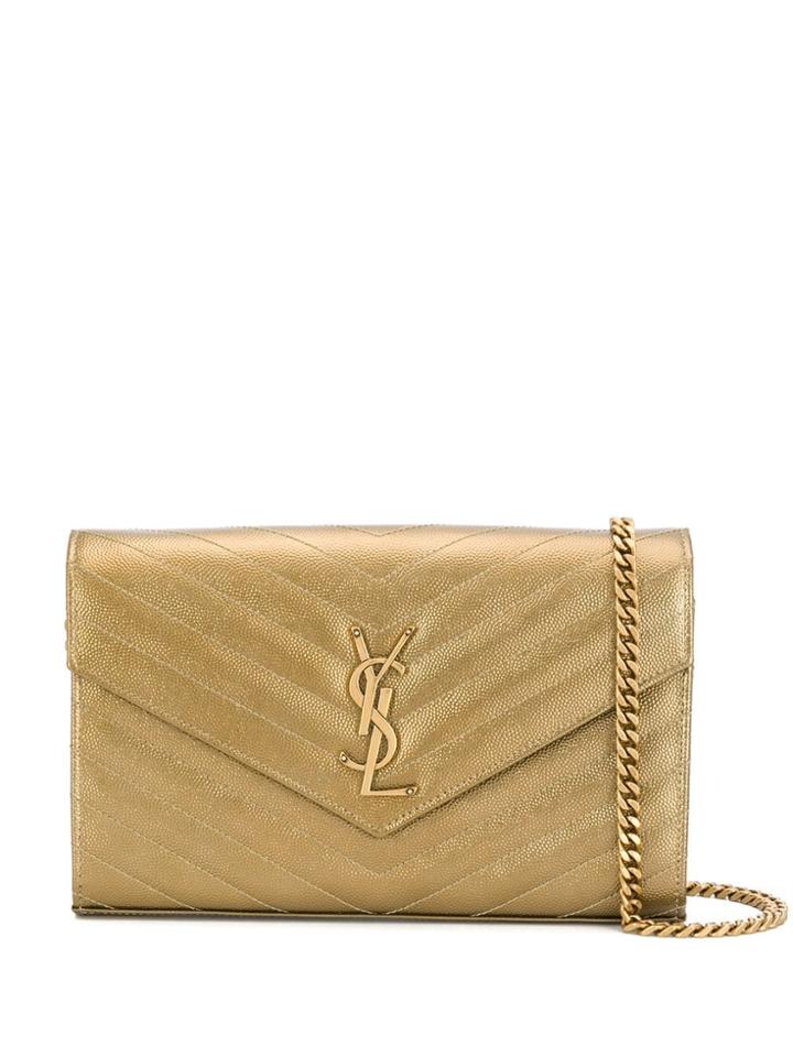 Saint Laurent Angie Chain Bag - Gold