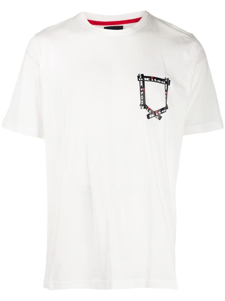 Kiton Logo Print T-shirt - White