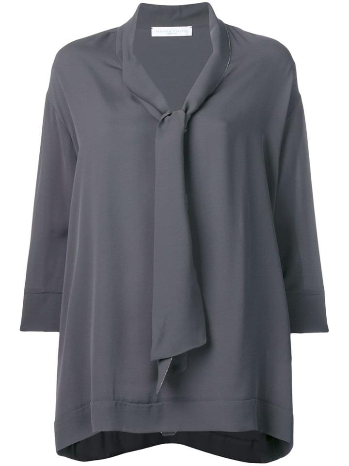 Fabiana Filippi Bow Embellished Blouse - Grey