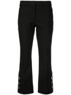 Derek Lam 10 Crosby Cropped Flare Trouser With Button Slit Hem Detail