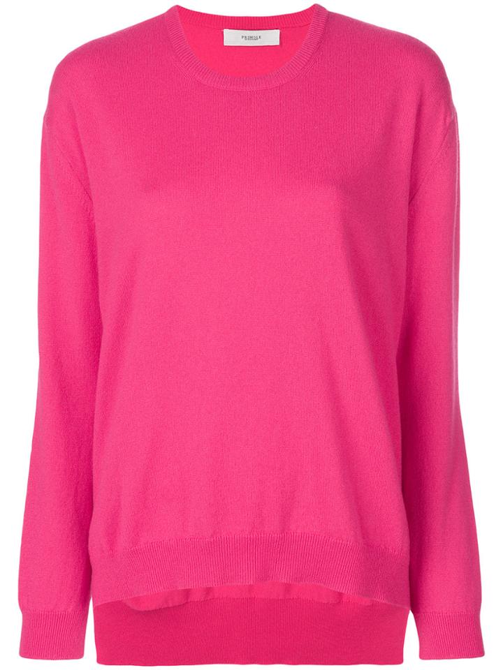 Pringle Of Scotland Round Neck Sweater - Pink & Purple