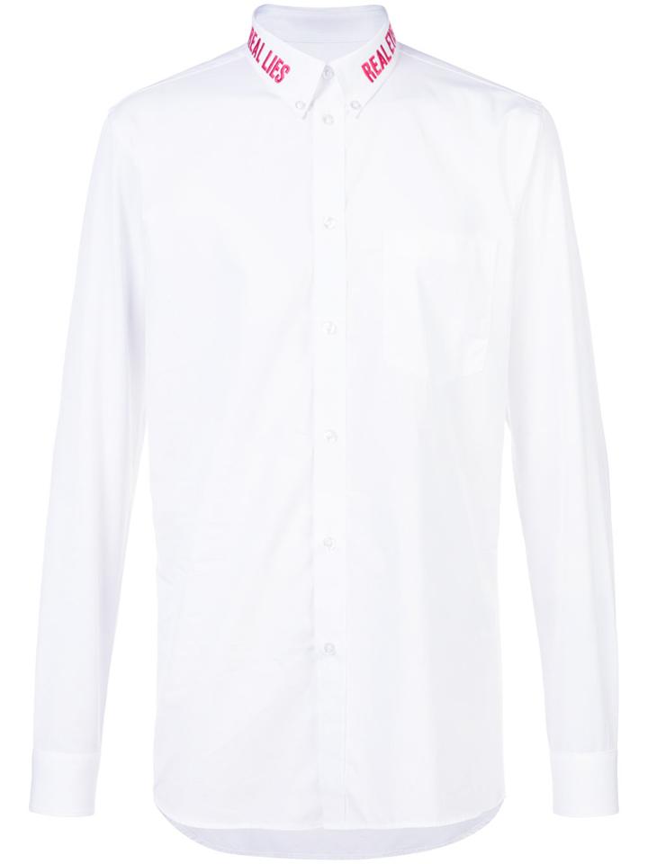 Givenchy Real Lies Real Eyes Embroidered Shirt - White