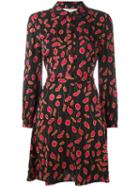 Diane Von Furstenberg Printed Shirt Dress, Women's, Size: 8, Black, Silk/spandex/elastane