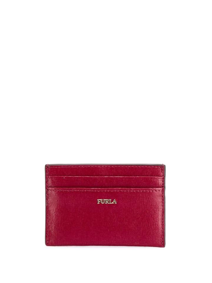 Furla Varnished Logo Cardholder - Red