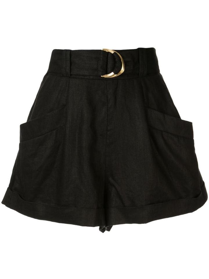 Aje Remy Belted Shorts - Black