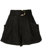 Aje Remy Belted Shorts - Black