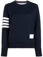 Thom Browne 4-bar Shirting Patchwork Pullover - Blue