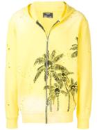 Dom Rebel Skull Palm Hoodie - Yellow