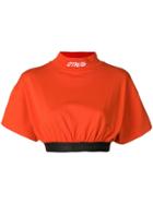 Heron Preston Elastic Band Cropped T-shirt - Red