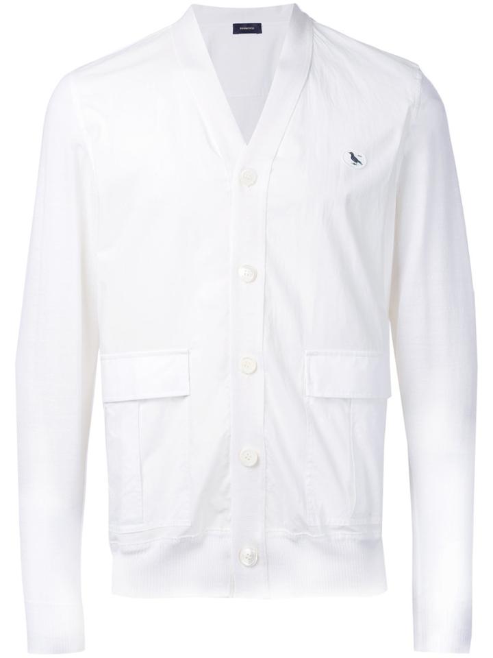 Undercover - Knitted Cardigan - Men - Cotton/wool - 4, White, Cotton/wool