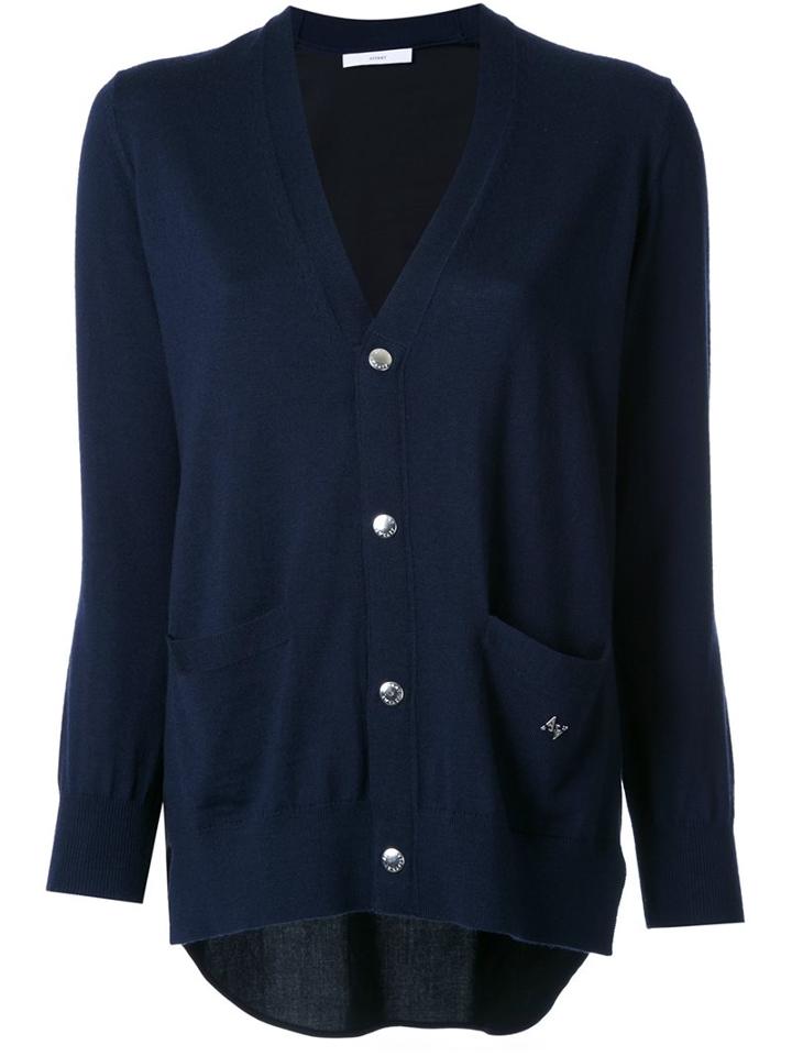 Astraet 'comb' Cardigan, Women's, Blue, Cotton/wool
