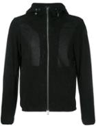 Emporio Armani Perforated Hooded Jacket, Men's, Size: Xl, Blue, Polyester/goat Suede