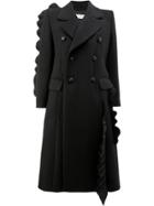 Facetasm Double Breasted Coat - Black