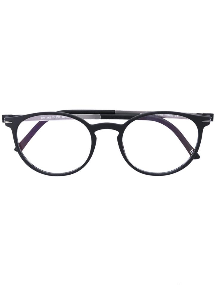 Silhouette Round Glasses - Black