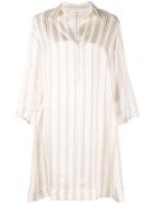Co Striped Short Dress - White