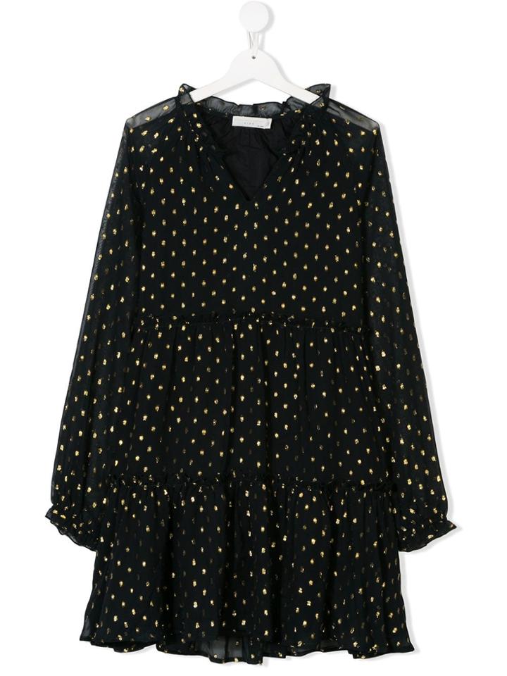 Stella Mccartney Kids Embroidered Party Dress - Black