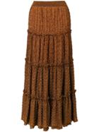 Missoni High Waisted Ruffle Skirt - Metallic