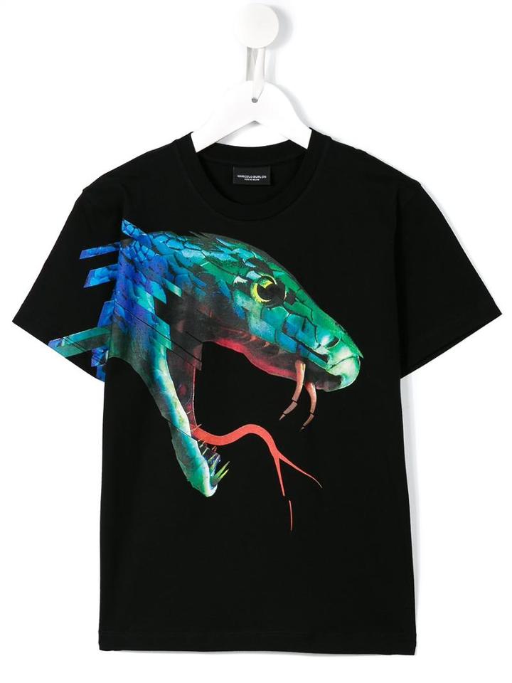 Marcelo Burlon County Of Milan Kids Pantojo T-shirt, Boy's, Size: 12 Yrs, Black