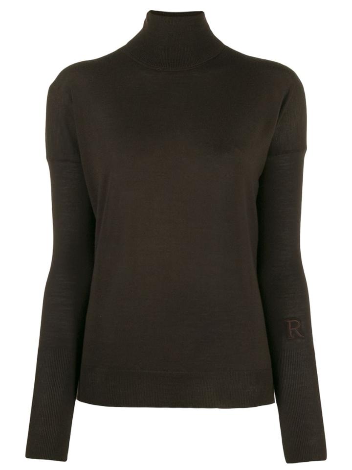 Roseanna Basic Turtle Neck Jumper - Brown