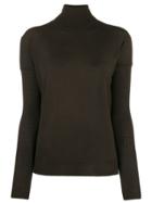 Roseanna Basic Turtle Neck Jumper - Brown
