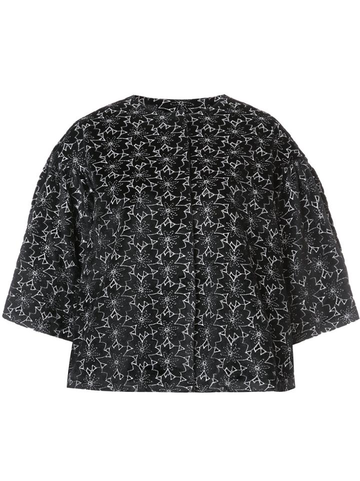 Co Floral Print Jacket - Black