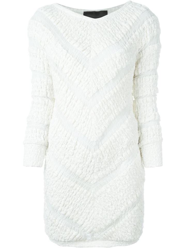 Jay Ahr Chevron Pattern Mini Dress
