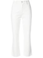 Barbara Casasola - Cropped Pants - Women - Cotton/polyester - 44, White, Cotton/polyester