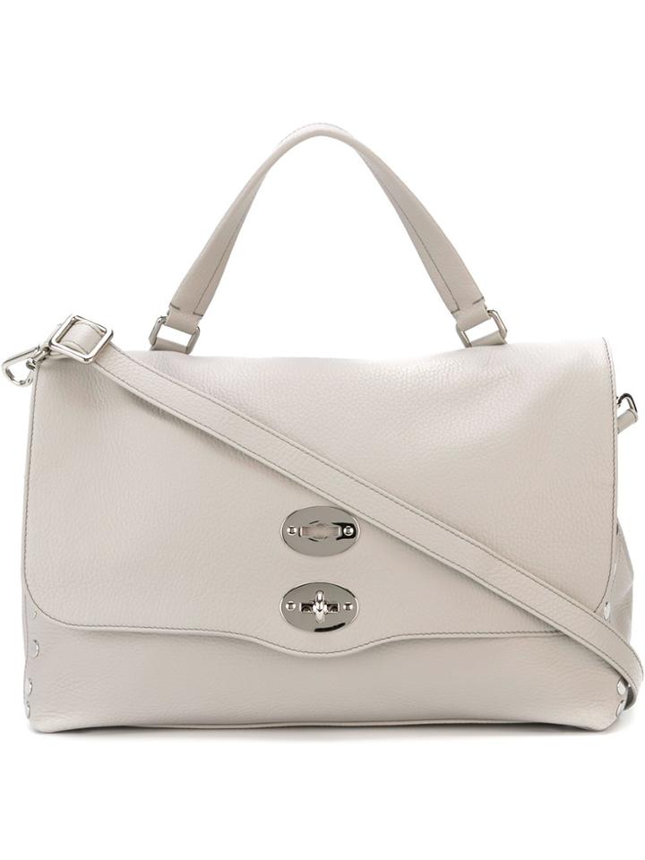 Zanellato Flap Closure Tote - Grey