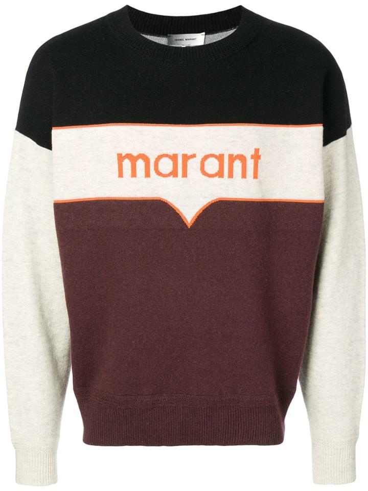 Isabel Marant Colour Block Jumper - Purple