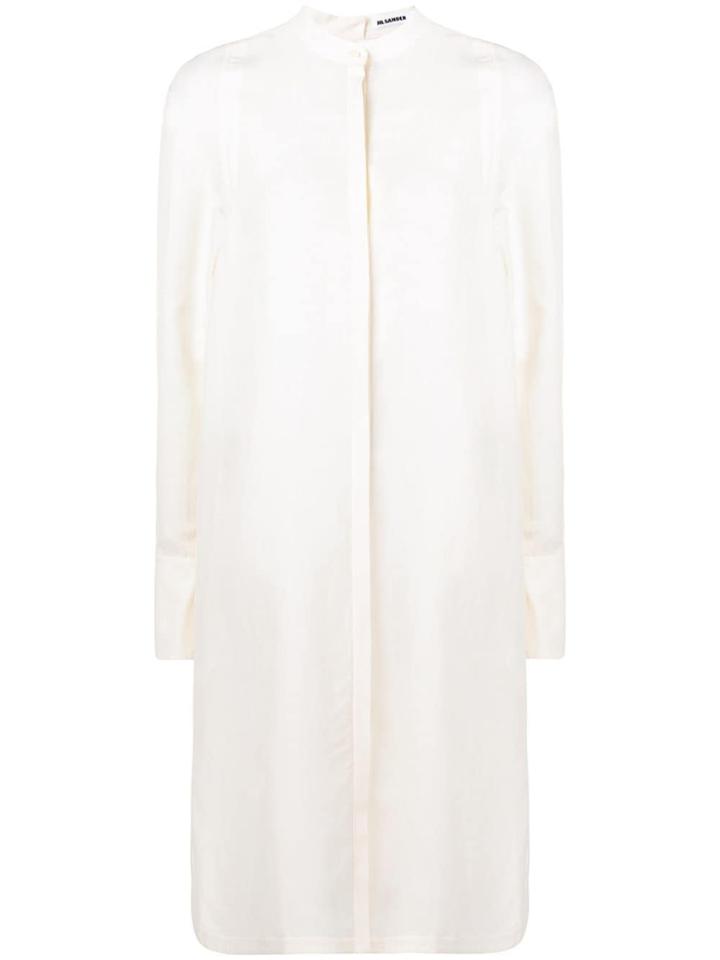 Jil Sander Loose Shirt Dress - White