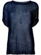 P.a.r.o.s.h. - 'brik' Sweater - Women - Linen/flax/polyester - S, Blue, Linen/flax/polyester