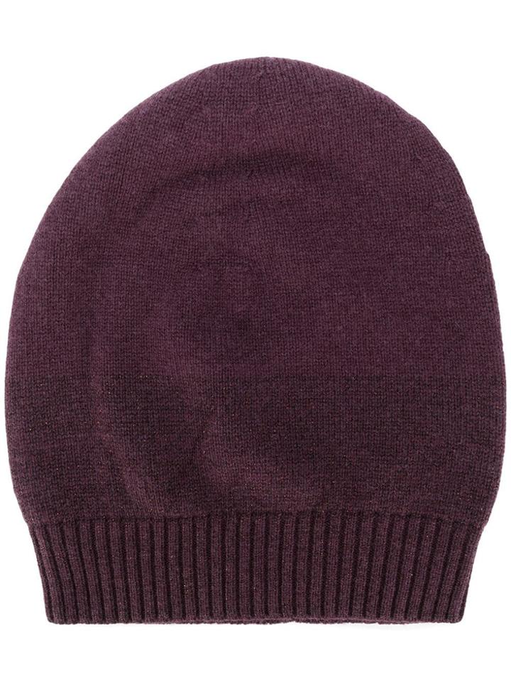 Fabiana Filippi Ribbed Hem Beanie - Pink