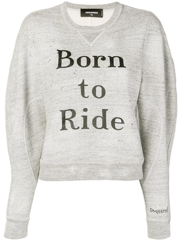 Dsquared2 Born To Ride Sweatshirt - Grey