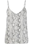 Frame Snakeskin Print Top - Grey