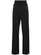 Givenchy - Contrast Stripe Trousers - Women - Silk/cotton/polyamide/wool - 36, Black, Silk/cotton/polyamide/wool