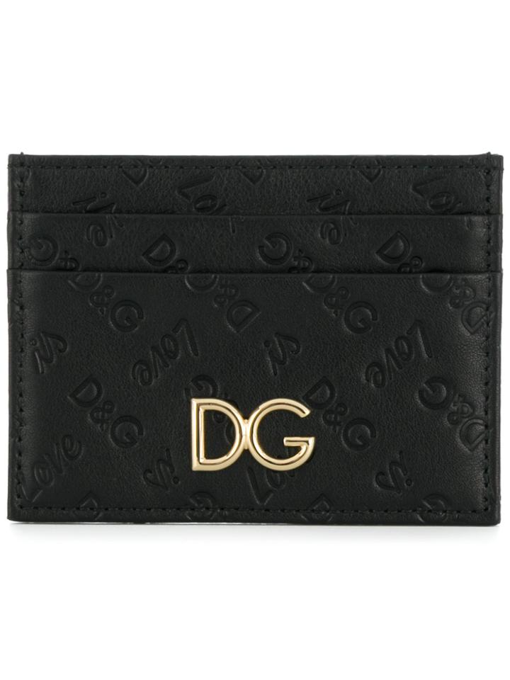 Dolce & Gabbana Logo Plaque Cardholder - Black
