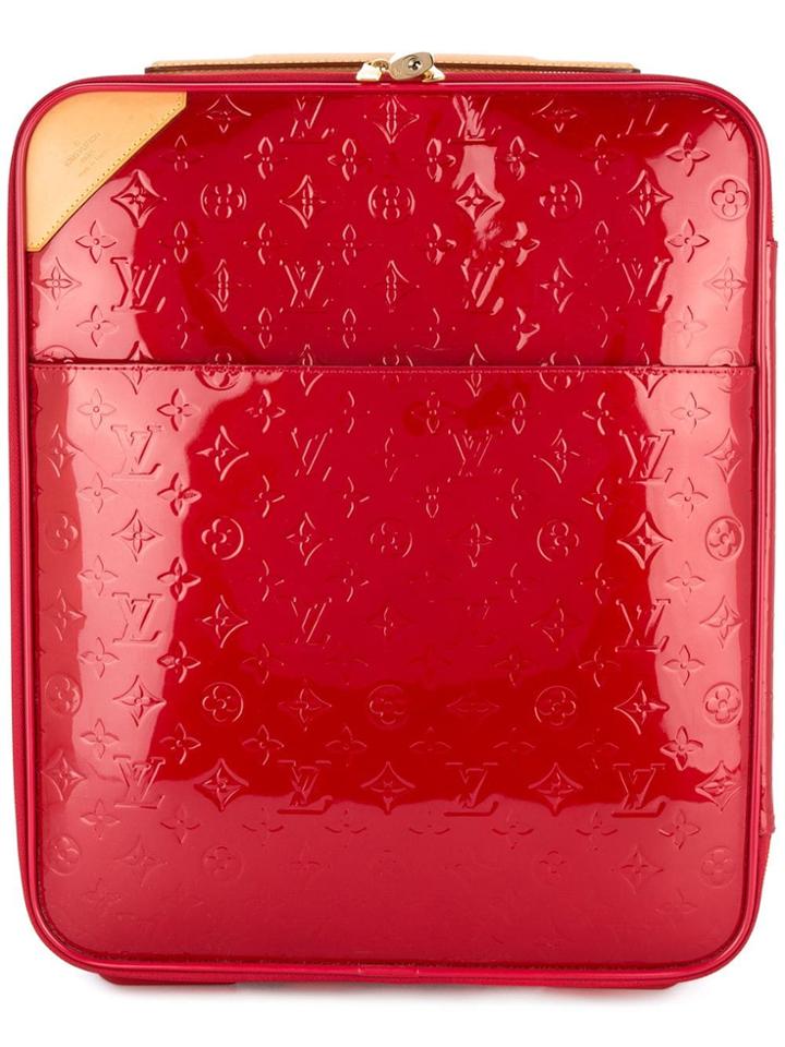 Louis Vuitton Vintage Vernis Pegase 45 Carry Handbag - Red