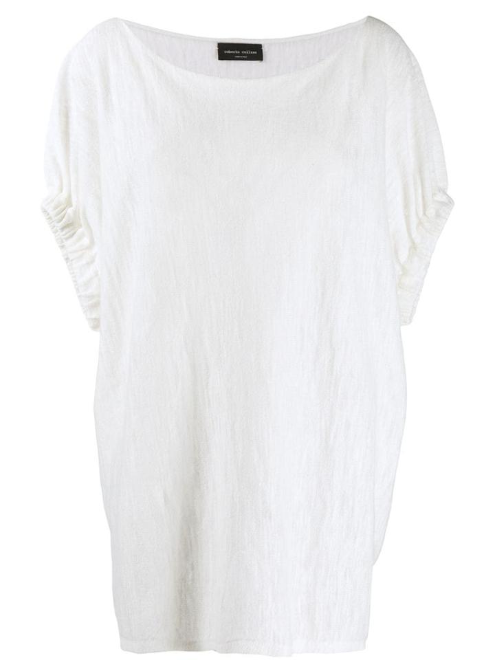 Roberto Collina Off-shoulder Top - White