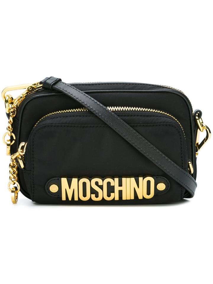 Moschino Letters Zipped Crossbody Bag