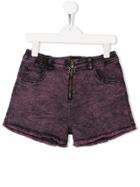 Andorine Zipped Shorts - Purple